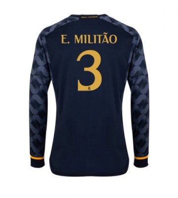 Real Madrid Eder Militao #3 Bortatröja 2023-24 Långärmad